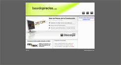 Desktop Screenshot of basedeprecios.com